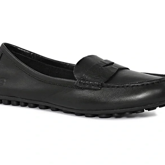 Born Black Leather Women's Penny Loafers - Picture 3 of 6